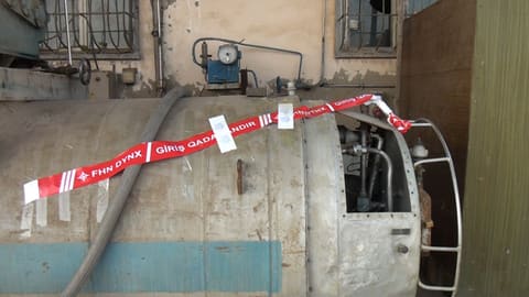 Sumqayıtda yanğın təhlükəli obyektin fəaliyyəti dayandırılıb