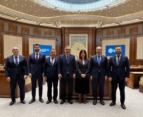 Ramil Həsən Özbəkistan Ali Məclisi Senatının sədri ilə görüşüb - Fotolar