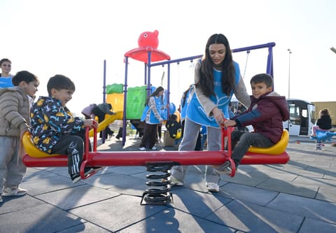 Leyla Əliyeva Qaradağda yeni parkın açılışında iştirak edib 