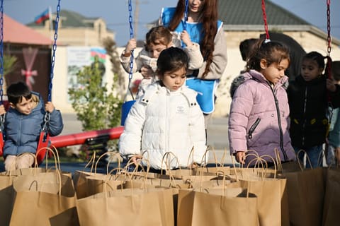 Leyla Əliyeva Qaradağda yeni parkın açılışında iştirak edib 