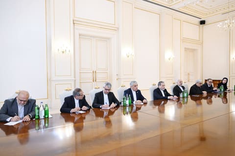 İlham Əliyev İranın xarici işlər nazirini qəbul edib