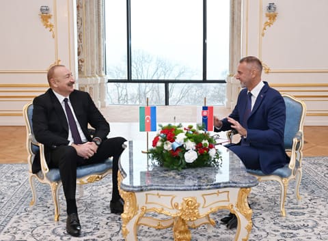 İlham Əliyevin Slovakiya Milli Şurasının sədri ilə təkbətək və geniş tərkibdə görüşləri olub - YENİLƏNİB