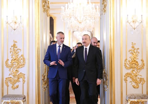 İlham Əliyevin Slovakiya Milli Şurasının sədri ilə təkbətək və geniş tərkibdə görüşləri olub - YENİLƏNİB