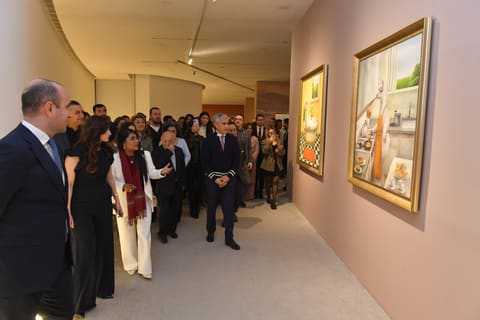 Heydər Əliyev Mərkəzində "And və Qafqaz dağları arasında təxəyyül dünyası” sərgisinin açılışı olub