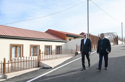 İlham Əliyev Xankəndinin Kərkicahan qəsəbəsində olub- YENİLƏNİB