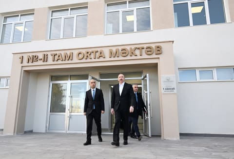 Kərkicahan qəsəbə 1 nömrəli tam orta məktəbin binası əsaslı təmirdən sonra istifadəyə verilib