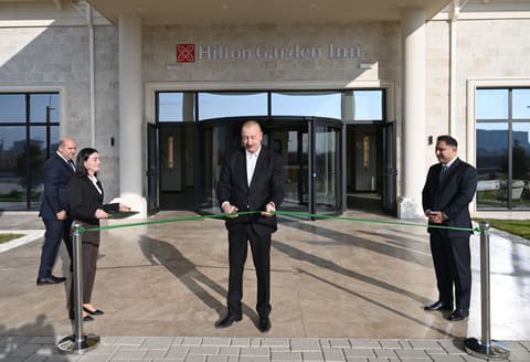 Ağdam şəhərində “Hilton Garden Inn Agdam” hoteli istifadəyə verilib