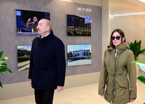 İlham Əliyev Xankəndi şəhərində Zəfər parkının açılışında iştirak edib -YENİLƏNİB