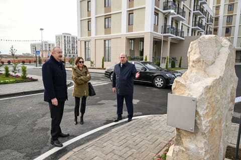 İlham Əliyev Ağdamda 2-ci yaşayış kompleksinin açılışında iştirak edib - YENİLƏNİB