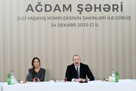 İlham Əliyev Ağdamda 2-ci yaşayış kompleksinin açılışında iştirak edib - YENİLƏNİB