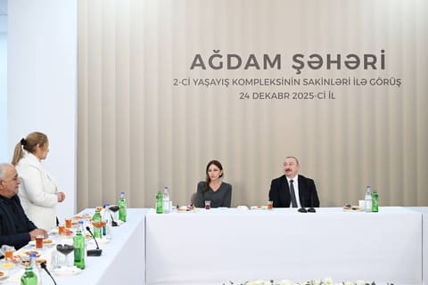 İlham Əliyev Ağdamda 2-ci yaşayış kompleksinin açılışında iştirak edib - YENİLƏNİB