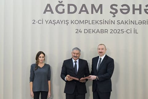 İlham Əliyev Ağdamda 2-ci yaşayış kompleksinin açılışında iştirak edib - YENİLƏNİB