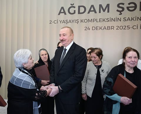 İlham Əliyev Ağdamda 2-ci yaşayış kompleksinin açılışında iştirak edib - YENİLƏNİB