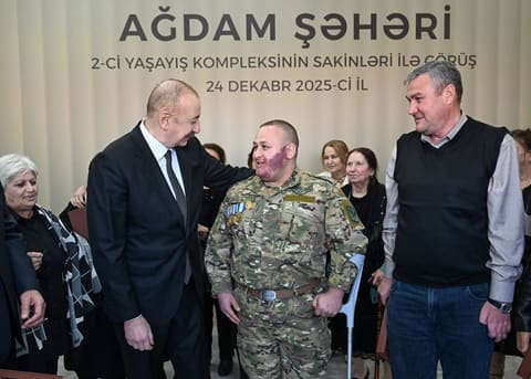 İlham Əliyev Ağdamda 2-ci yaşayış kompleksinin açılışında iştirak edib - YENİLƏNİB