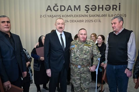 İlham Əliyev Ağdamda 2-ci yaşayış kompleksinin açılışında iştirak edib - YENİLƏNİB