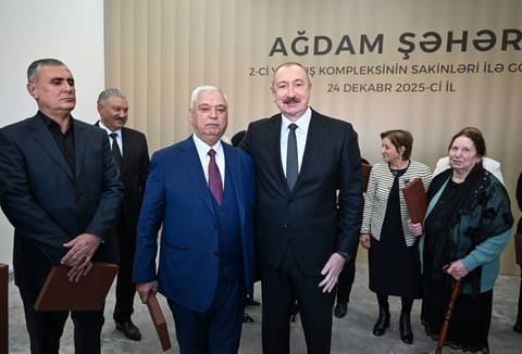 İlham Əliyev Ağdamda 2-ci yaşayış kompleksinin açılışında iştirak edib - YENİLƏNİB
