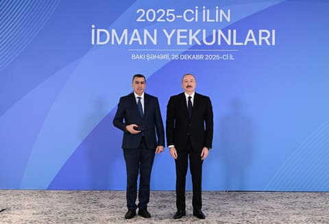 İlham Əliyev 2025-ci ilin idman yekunlarına həsr olunan mərasimdə iştirak edib - YENİLƏNİB