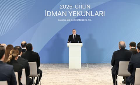 İlham Əliyev 2025-ci ilin idman yekunlarına həsr olunan mərasimdə iştirak edib - YENİLƏNİB