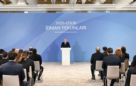 İlham Əliyev 2025-ci ilin idman yekunlarına həsr olunan mərasimdə iştirak edib - YENİLƏNİB