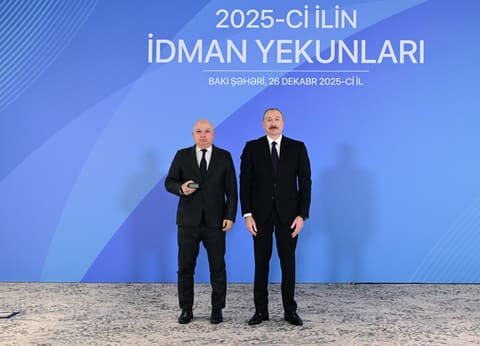 İlham Əliyev 2025-ci ilin idman yekunlarına həsr olunan mərasimdə iştirak edib - YENİLƏNİB