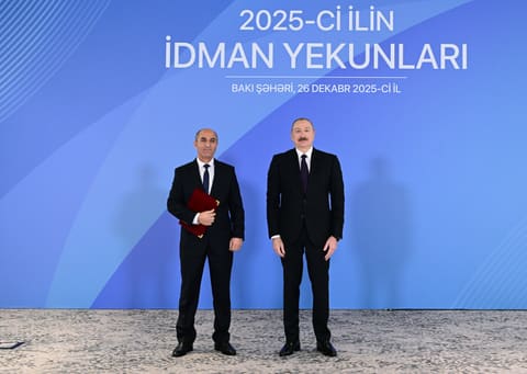 İlham Əliyev 2025-ci ilin idman yekunlarına həsr olunan mərasimdə iştirak edib - YENİLƏNİB