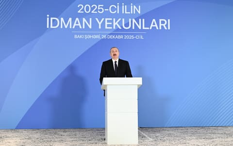 İlham Əliyev 2025-ci ilin idman yekunlarına həsr olunan mərasimdə iştirak edib - YENİLƏNİB