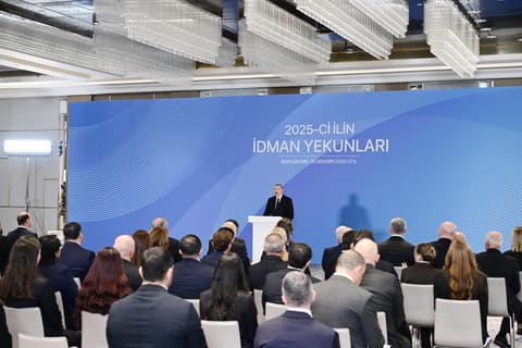İlham Əliyev 2025-ci ilin idman yekunlarına həsr olunan mərasimdə iştirak edib - YENİLƏNİB