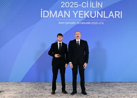 İlham Əliyev 2025-ci ilin idman yekunlarına həsr olunan mərasimdə iştirak edib - YENİLƏNİB