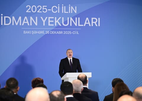 İlham Əliyev 2025-ci ilin idman yekunlarına həsr olunan mərasimdə iştirak edib - YENİLƏNİB