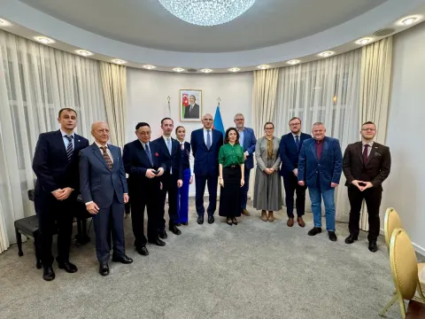 Elçin Əmirbəyov Polşaya işgüzar səfər edib - Fotolar