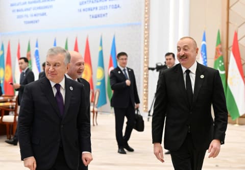 İlham Əliyev Mərkəzi Asiya Dövlət Başçılarının 7-ci Məşvərət Görüşünün iclasında çıxış edib - YENİLƏNİB