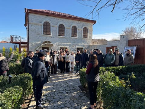 Özbəkistan nümayəndə heyəti Şuşa şəhəri ilə tanış olub - Fotolar