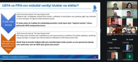 I Liqada çıxış edən klubların rəsmiləri ilə onlayn görüş keçirilib - Fotolar