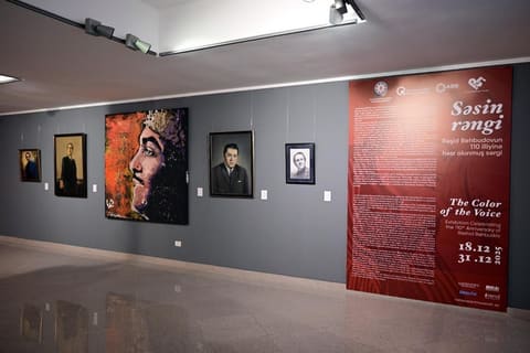 Rəşid Behbudovun 110 illik yubileyinə həsr olunmuş “Səsin rəngi” əsəri açılıb