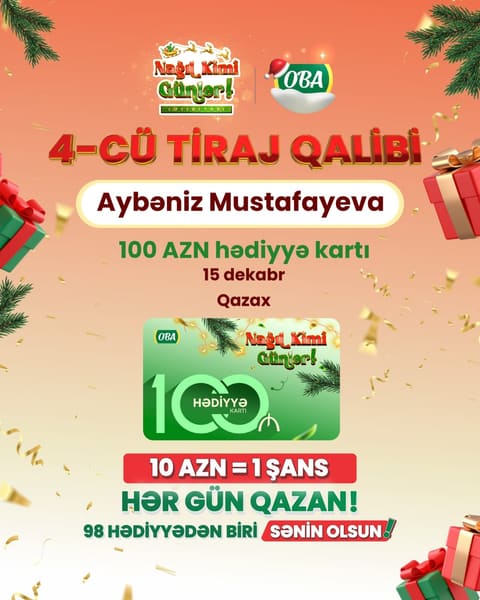 Goranboy sakini “OBA”dan 13 AZN-lik bazarlıq etdi, İPhone 17 pro qazandı 