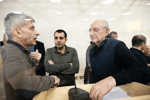 Ermənistan vətəndaşlarının məhkəməsi son söz çıxışları ilə davam etdirilib - Fotolar