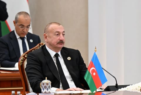 İlham Əliyev Mərkəzi Asiya Dövlət Başçılarının 7-ci Məşvərət Görüşünün iclasında çıxış edib - YENİLƏNİB