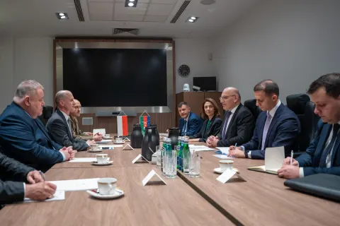 Elçin Əmirbəyov Polşaya işgüzar səfər edib - Fotolar
