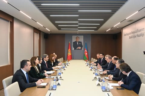 Azərbaycan və Monteneqro XİN başçıları arasında görüş keçirilib - Fotolar