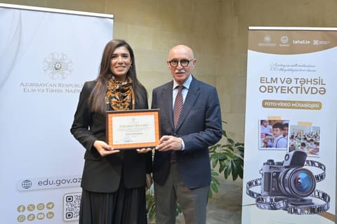 “Elm və təhsil obyektivdə” foto-video müsabiqəsinin qalibləri mükafatlandırılıb