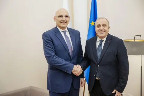 Elçin Əmirbəyov Polşaya işgüzar səfər edib - Fotolar
