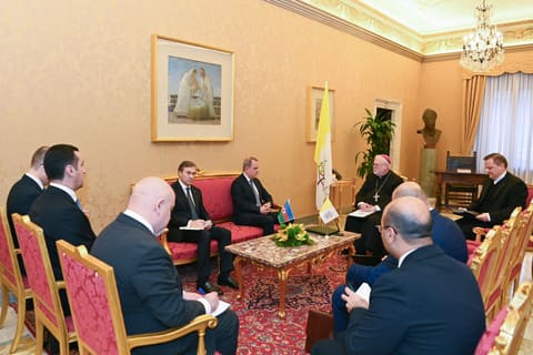 Ceyhun Bayramov Vatikanın arxiyepiskopu Pol Riçard Qallager ilə görüşüb - YENİLƏNİB