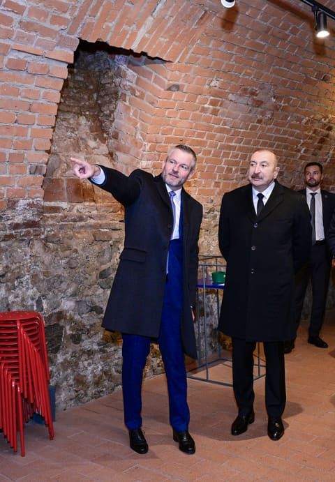 Azərbaycan və Slovakiya prezidentləri Bratislavada Devin qəsrində olublar