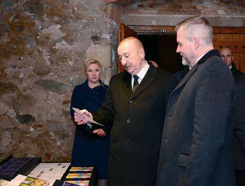 Azərbaycan və Slovakiya prezidentləri Bratislavada Devin qəsrində olublar