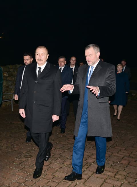 Azərbaycan və Slovakiya prezidentləri Bratislavada Devin qəsrində olublar