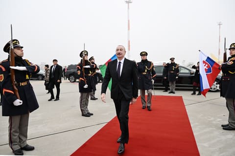 İlham Əliyevin Slovakiyaya rəsmi səfəri başa çatıb