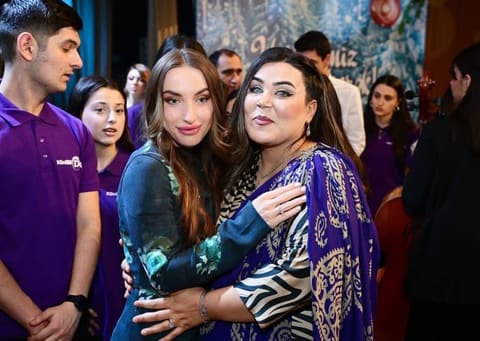 Leyla Əliyeva və Alena Əliyeva DOST İnklüziv İnkişaf və Yaradıcılıq Mərkəzini ziyarət ediblər