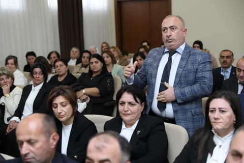Nazir müavini Firudin Qurbanov Lənkəranda təhsil müəssisələrində olub