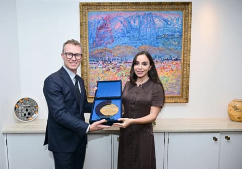 Leyla Əliyeva ÜST-nin Avropa üzrə Regional Ofisinin xüsusi nümayəndəsi ilə görüşüb