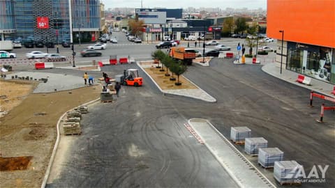 Süleyman Vəzirov küçəsində yenidənqurma işləri tamamlanmaq üzrədir